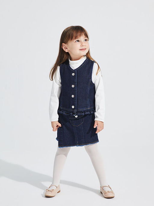 Basic K?z Bebek ?ort Etek ve K?lotlu ?orap 2li