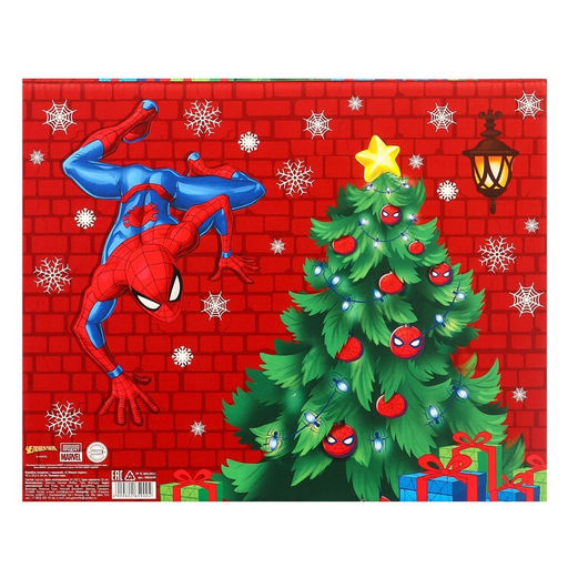 Коробка складная, с крышкой, 31 х 25,5 х 16 см С Новым годом, Человек-паук - Marvel фото 5