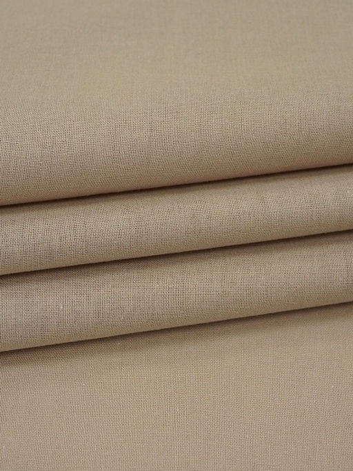 Вареный (стираный) хлопок цв.Бежево-кофейный, ш.2.5м, хлопок-100%, 100гр/м.кв - Купава фото 2