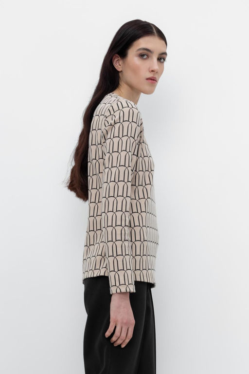 ЕВТ 3255/темно-бежевый,арка джемпер жен