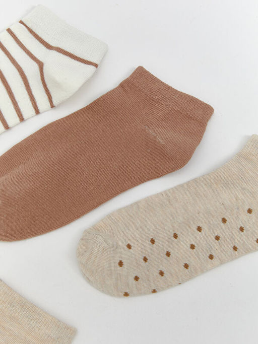 Desenli Kad?n Patik ?orap 5li