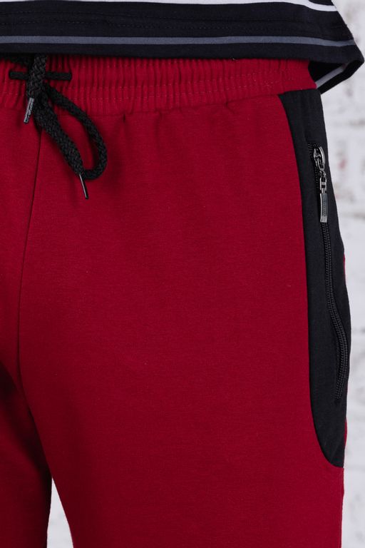 Брюки спортивные 
 3.MM078B-красный