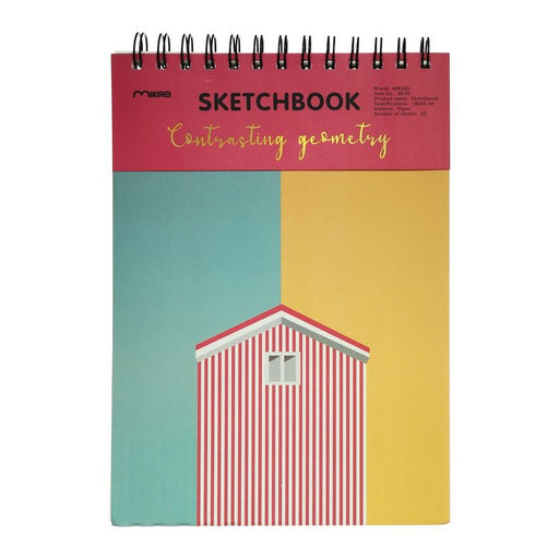 Скетчбук 30 листов, для пастели, жетская обложка, плотность 130 гр, Геометрия МИКС (18х25см) 96891 - Simaland фото 2