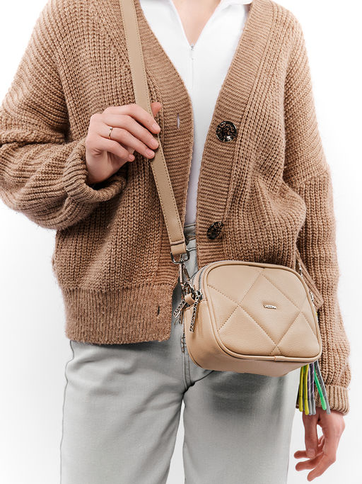 LACCOMA сумка Долли-ЛЦ802-желто-коричневый эко кожа хлопок фото 2