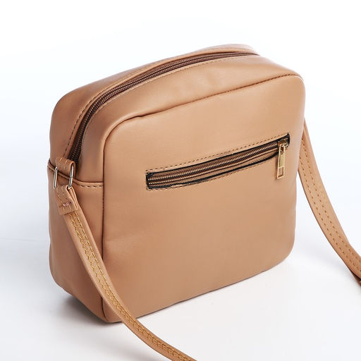 Сумка кросс-боди на молнии, цвет бежевый - Simaland фото 2