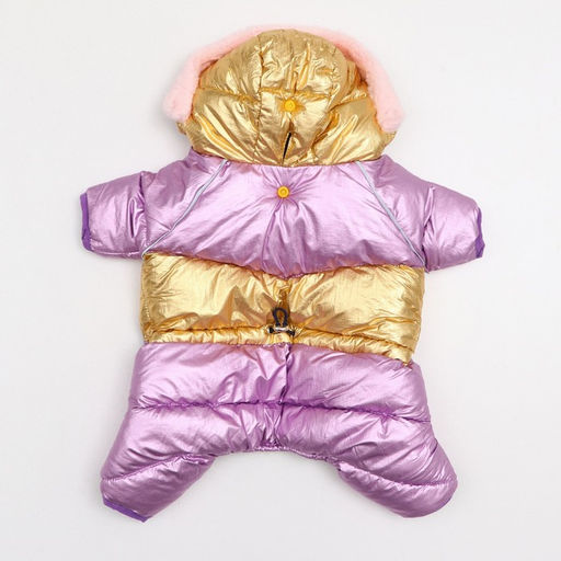 Комбинезон Блик с утяжкой, размер 10 (ДС 25 см, ОГ 34 см, ОШ 24 см), золото-лавандовый - Simaland фото 8