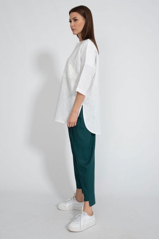 Льняная рубашка 4081 - Kivviwear фото 4