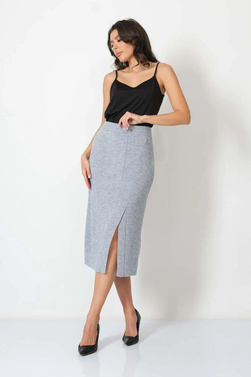 ЗЛАТА Юбка И 002/серый