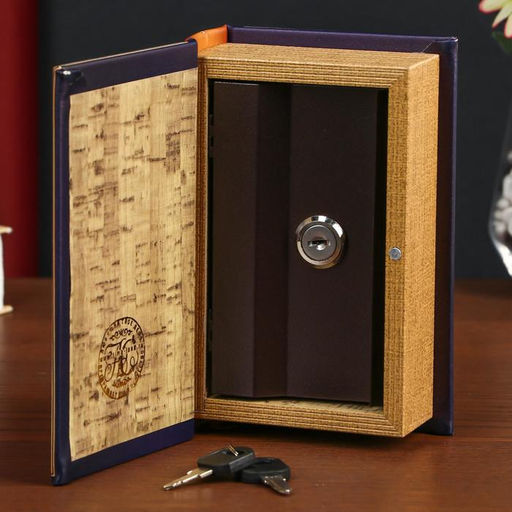 Шкатулка книга-сейф «Знание - это абсолютная ценность нашего времени», дерево, искусственная кожа, 17×11×5 см