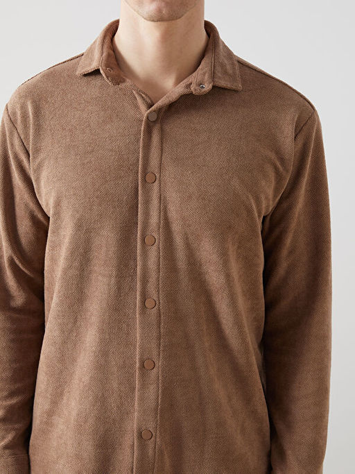 Regular Fit Uzun Kollu Gabardin Erkek G?mlek