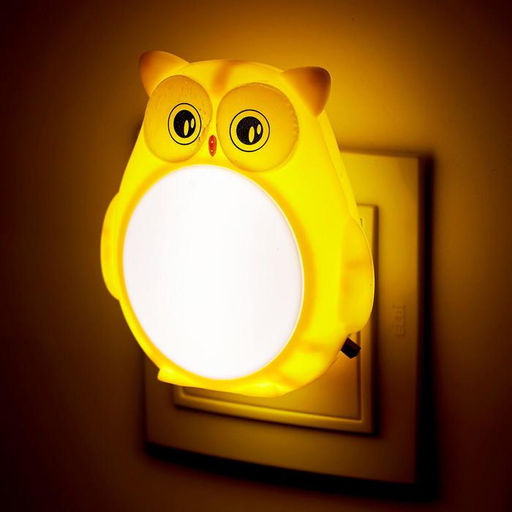 Цена за 2 шт. Ночник "Совенок" LED от сети МИКС 4,5х8х8,5 см RISALUX