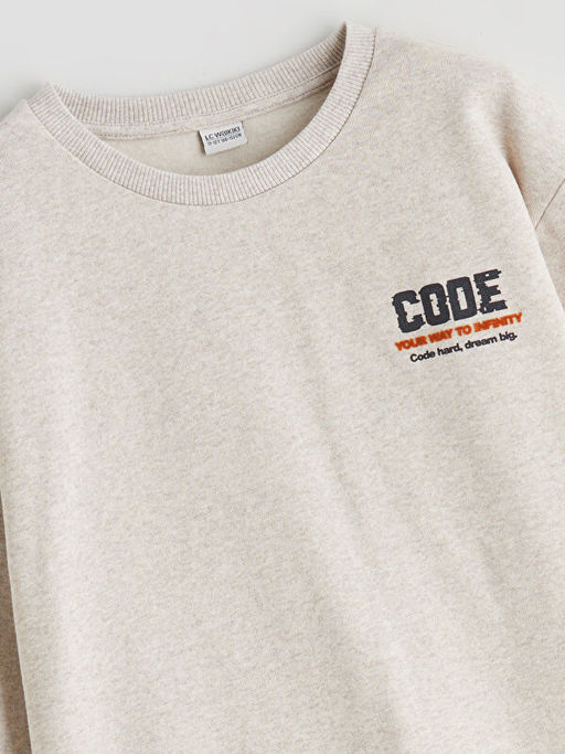 Bisiklet Yaka Erkek ?ocuk Sweatshirt