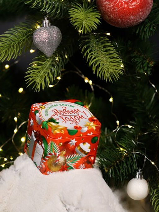 Новогодний сувенир "Сундучок металл. для предсказаний, пустой" (НУ-8999)