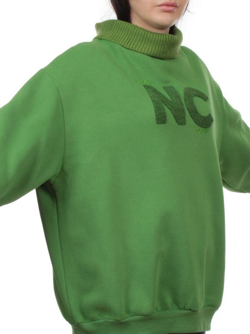 2510 GREEN Толстовка женская (85% хлопок, 10% полиэстер, 5% спандекс) - Fashion фото 3
