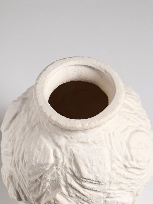 Ваза настольная керамика "Элой" 18х12 см, белый