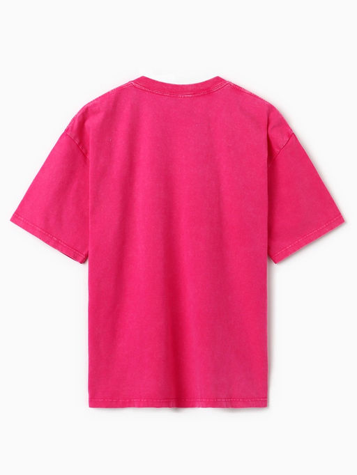 Футболка женская из вареного хлопка MIST Streetwear, розовая, размер 44 (M)
