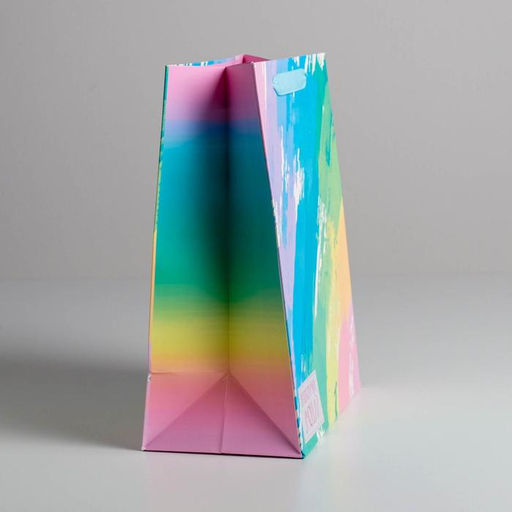 Пакет подарочный ламинированный, упаковка, «Неповторимых эмоций», ML 23 х 27 х 11.5 см