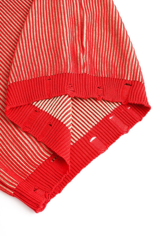 Джемпер женский вязаный Line красный