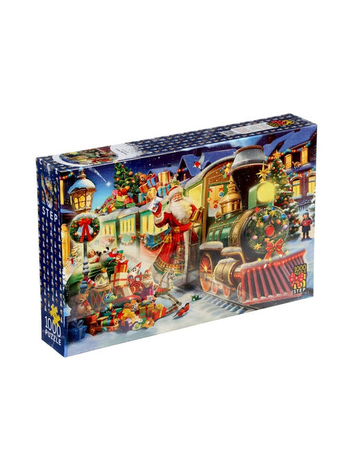 Пазл 1000 эл. "Поезд Деда Мороза"