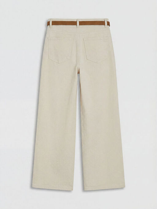 Y?ksek Bel Wideleg Kad?n Jean Pantolon