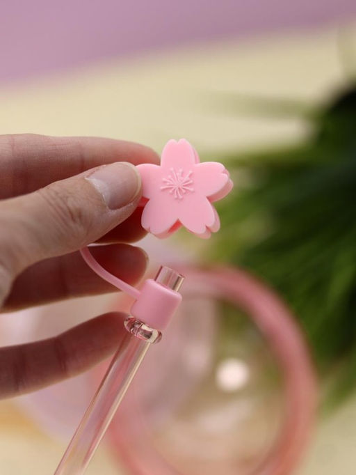 Тамблер iLikeGift "Flowers are light", pink (380 мл)