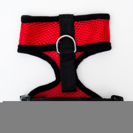 Шлейка мягкая из неопрена, размер S, ОШ 24 см, ОГ 24-34 см, красная - Пижон фото 4