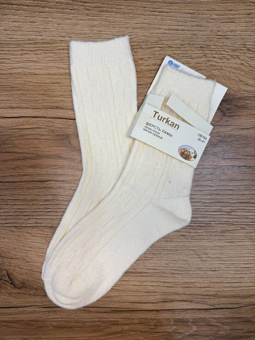 BK825 Носки, 1 пара (шерсть ламы) БЕЛЫЙ