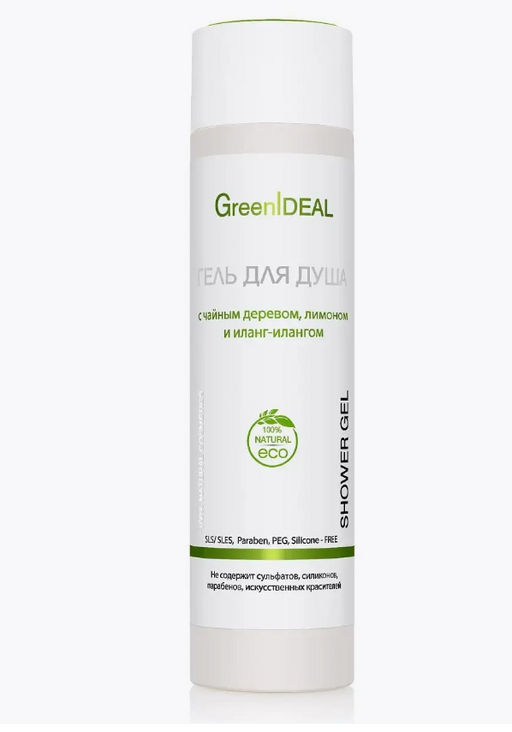 Гель для душа с чайным деревом, лимоном и иланг-илангом (натуральный, бессульфатный) - Greenideal фото 2