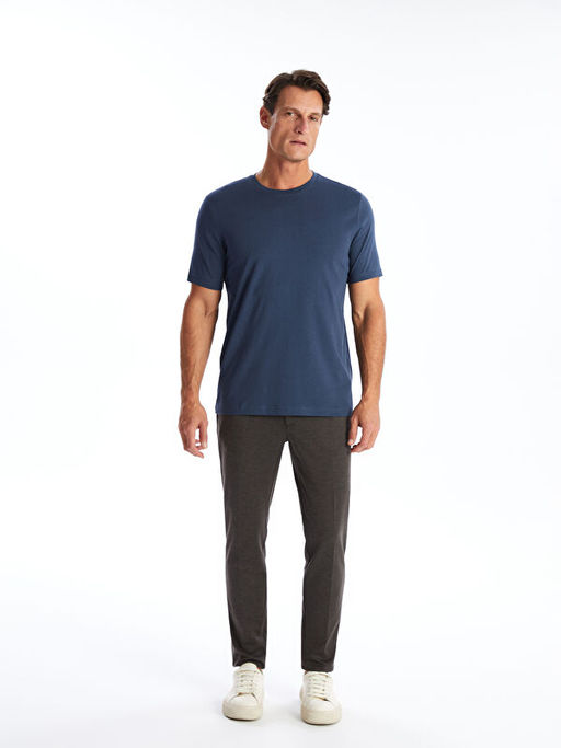 Bisiklet Yaka Penye Erkek Ti??rt