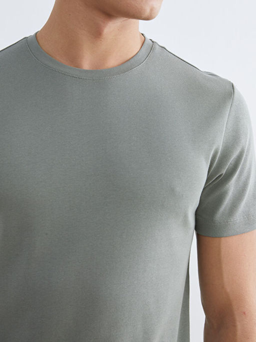 Bisiklet Yaka Penye Erkek Ti??rt