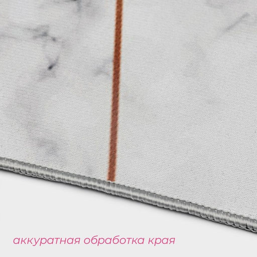 Коврики для ванной и туалета Доляна Мрамор, 2 шт., 5080 см, 4050 см  фото 3