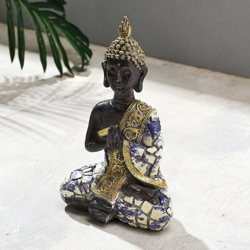 Фигурка полистоун TAKE IT EASY «Будда; ладони», мозаика, 15×8×21 см