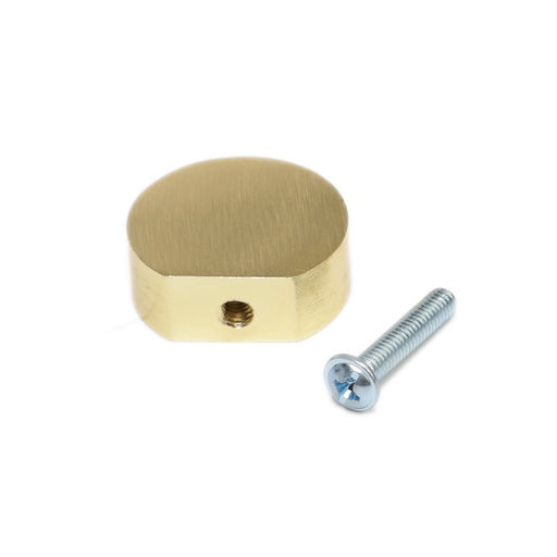 Ручка-кнопка CAPPIO RK147, d=26 мм, цвет сатиновое золото, 8 шт.