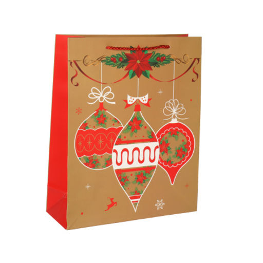 Пакет подарочный 26х32х10 / 5645-M /уп 12/480/Новый год - Галеонтрейд фото 3