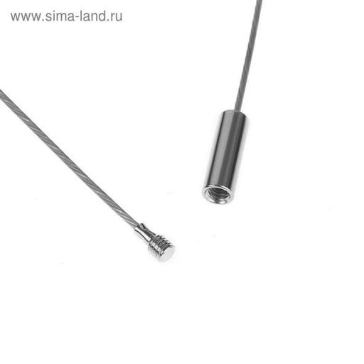 Цена за 6 шт. Основа для колье (чокер) с замком, 1 мм, цвет стальной, 45 см