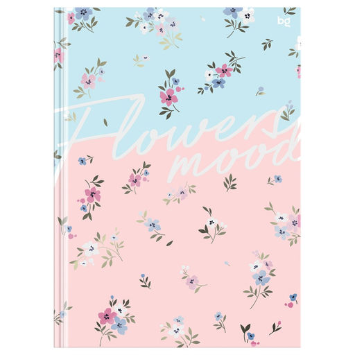 Бизнес-блокнот А4 80л. "Цветы. Паттерн" ("BG", ББ4т80_лм_вл 64111) матовая ламинация, выб. лак