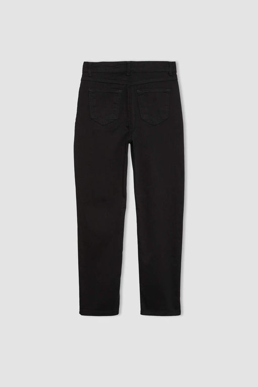 Черные школьные брюки из габардина для мальчика - Defacto фото 11