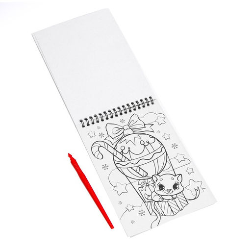 Блокнот лунная гравюра-раскраска Исполнения желаний, 14.8х21 см - Школа талантов фото 5