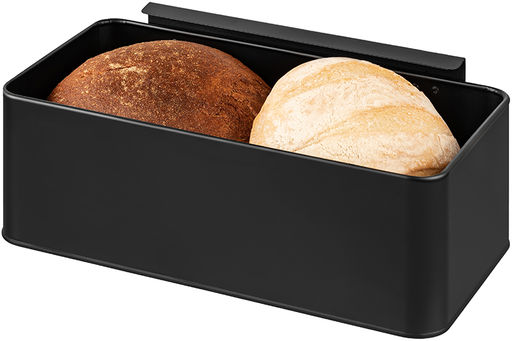 Хлебница 33*13*18 см Черная с бамбуковой крышкой-доской - Elan gallery фото 6
