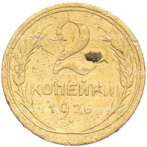 Монета 2 копейки 1926 года