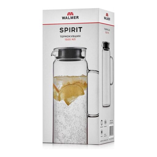 Кувшин для напитков с фильтром Walmer Spirit, 1.5 л, цвет стальной  фото 8