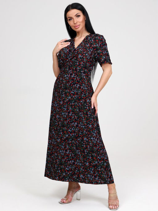 514 ПЛАТЬЕ-ХАЛАТ (Темно-синий) - А-дина фото 3