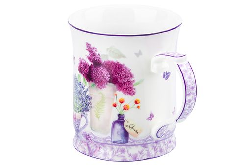 Кружка 400 мл 12,5*9*10 см Лаванда NEW BONE CHINA - Elan gallery фото 3