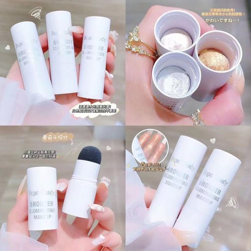 Хайлайтер для лица со спонжем , тон 03 - Popo Candy фото 2