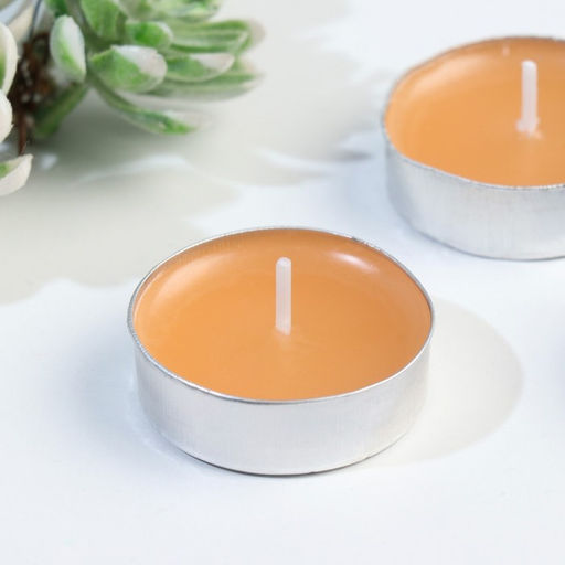 Цена за 3 шт. Набор чайных свечей ароматизированных Сандаловое дерево в подарочной коробке, 6 шт - Богатство Аромата фото 3