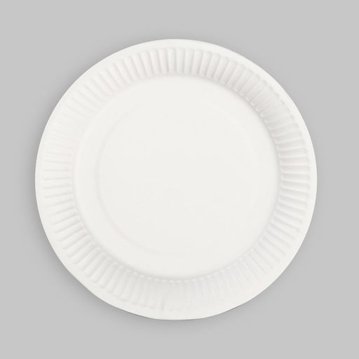 Цена за 10 шт. Тарелка бумажная, однотонная, 18 см, голубой цвет - Страна карнавалия фото 13