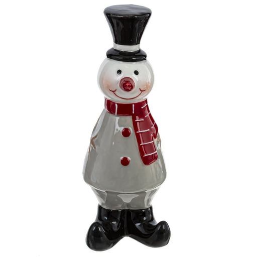 Фигурка декоративная "Снеговик", L3,5 W3,5 H9,5 см, 3в.