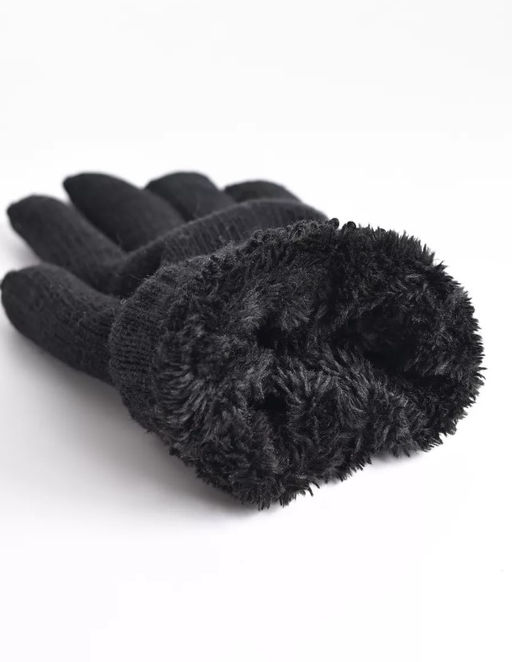 PM0018 Перчатки (мех внутри) ЧЕРНЫЙ - Твое фото 2