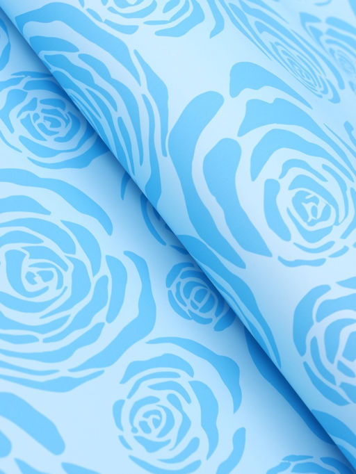 Цена за 20 шт. Пленка флористическая для цветов, «Цветы», голубая, 57×57 см