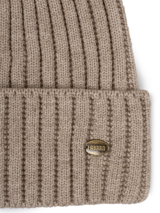 Шапка жен. виск+нейл+каш LB-A53070 d.beige